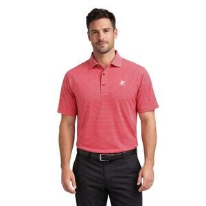 Monterey Club Men's Red Striped Polo Shirt Golf Size XXL NWT Moisture Wicking